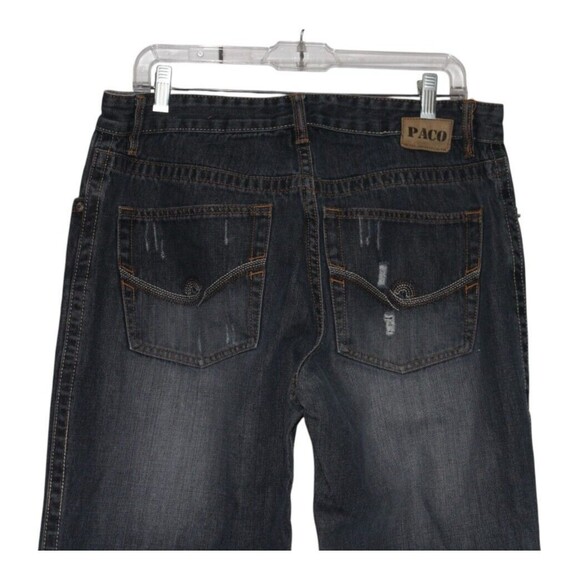 VINTAGE Paco Jeans Mens 34x30 Blue Distressed Straight Relaxed Loose - Picture 6 of 7